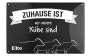 hochwertiges Blechschild Zuhause